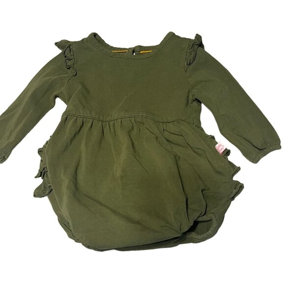 RuffleButts One Piece Long Sleeve Infant Girls Size 6-12 months Excellent very g - Picture 2 of 3